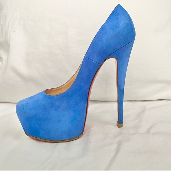 Christian Louboutin Suede Daffodile 160 Heels